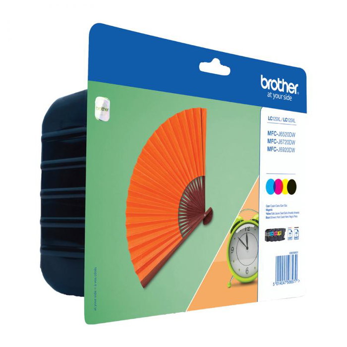 Brother LC129XLVALBPDR - Pack de cartouches d'encre multicolores LC 129XL (Jaune, Magenta, Cyan, Noir) - Compatible imprimantes Brother