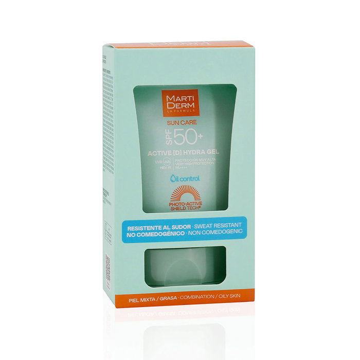 Martiderm SUN CARE ACTIVE [D] HYDRA GEL Solaire SPF50+ 50 ml Gel Fluide Peaux Mixtes à Grasses