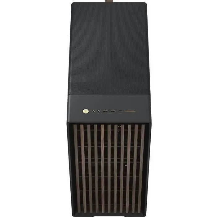 Fractal Design FD-C-NOR1X-01 - Boîtier PC North XL Charbon Noir (E-ATX) - Design Bois & Alliage, Ventilation Mesh, 3 Ventilos 140mm PWM, Hub, Port USB Type-C