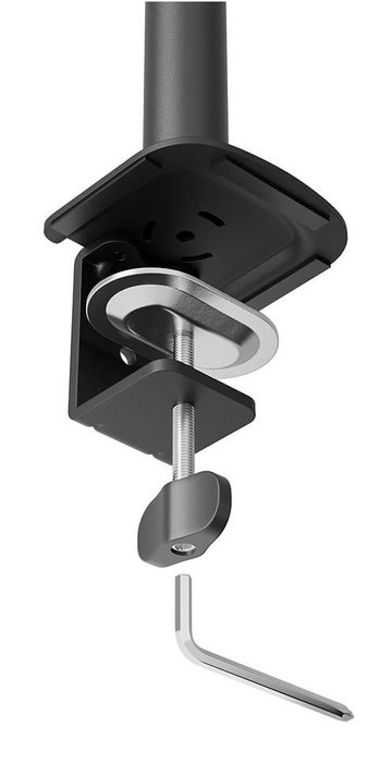 Neomounts DS60-600BL1 Support de Bureau à Bras Articulé pour Écran PC 10-32" - Capacité 8 kg, Pivot 180°, Rotation 360°, VESA 100x100 mm, Noir