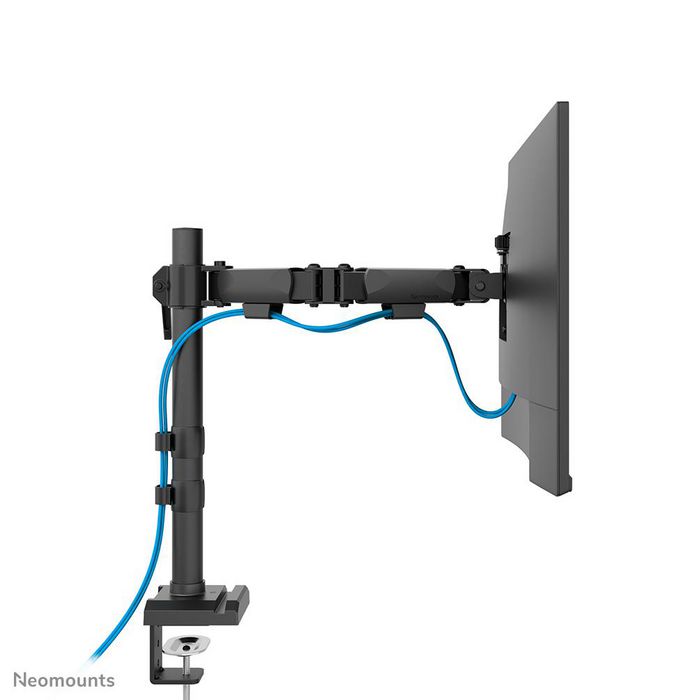 Neomounts DS60-600BL1 Support de Bureau à Bras Articulé pour Écran PC 10-32" - Capacité 8 kg, Pivot 180°, Rotation 360°, VESA 100x100 mm, Noir