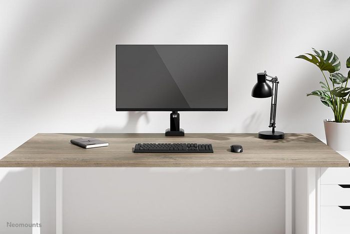 Neomounts DS60-600BL1 Support de Bureau à Bras Articulé pour Écran PC 10-32" - Capacité 8 kg, Pivot 180°, Rotation 360°, VESA 100x100 mm, Noir