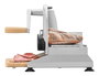 Ritter PIATTO-5 Cortafiambres Manuel Élégant avec Hacherette Dentée 17 cm, Manivèle Métal et Manche Bois Hêtre, Plateau en Bambou FSC et Pads Antidérapants