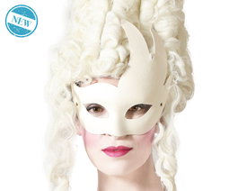 Masque antifaz flamme blanche pour décoration et carnaval