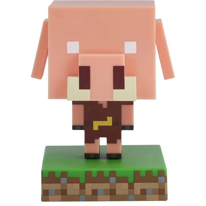 PALADONE Lampe Icon Piglin Minecraft, figurine lumineuse, taille 11 cm, fonctionne avec 2 piles AAA PALADONE Lampe Icon Piglin Minecraft, figurine lumineuse, taille 11 cm, fonctionne avec 2 piles AAA