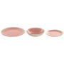 Home ESPRIT Assiettes ESPRIT Blanc Rose Grès 18 Pièces