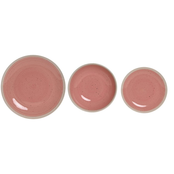 Home ESPRIT Assiettes ESPRIT Blanc Rose Grès 18 Pièces Home ESPRIT Assiettes ESPRIT Blanc Rose Grès 18 Pièces