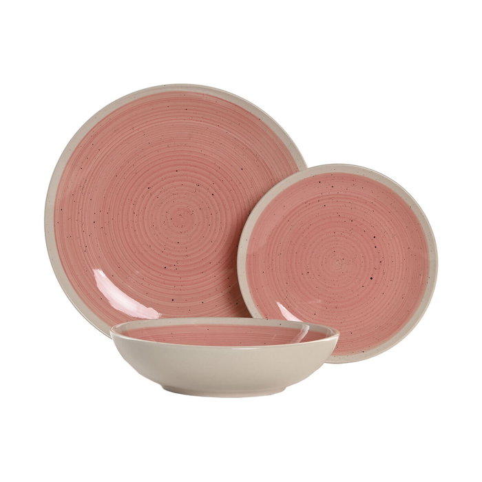 Home ESPRIT Assiettes ESPRIT Blanc Rose Grès 18 Pièces Home ESPRIT Assiettes ESPRIT Blanc Rose Grès 18 Pièces