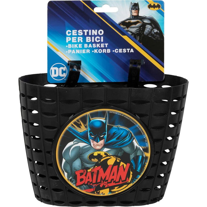 Licensing Panier avant pour vélo enfant Batman Noir/Jaune