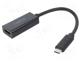 LOGILINK Adaptateur USB C vers HDMI USB 3.2 Noir