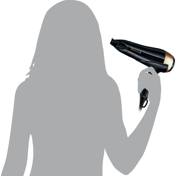 Remington Sèche-cheveux Eclat Brillance D6098 2200W Noir/Doré