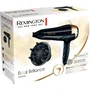 Remington Sèche-cheveux Ionique D6098 2200W avec Technologie Ionique pour Cheveux Naturels et Colorés, Revêtement Céramique, Concentrateur et Diffuseur
