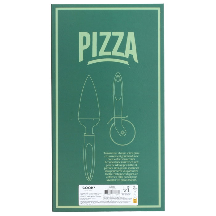 Cook Concept Ensemble Pizza 2 Pièces en Acier Inoxydable Cook Concept Ensemble Pizza 2 Pièces en Acier Inoxydable