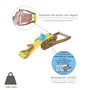 WOLFPACK LINEA PROFESIONAL Sangle d'arrimage avec cliquet 4 m x 25 mm