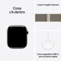 Apple Watch Series 11 GPS + Cellular 42 mm Titane Naturel avec Bracelet Milanese Loop