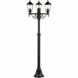 Brilliant Lampadaire extérieur 3L CARLEEN noir