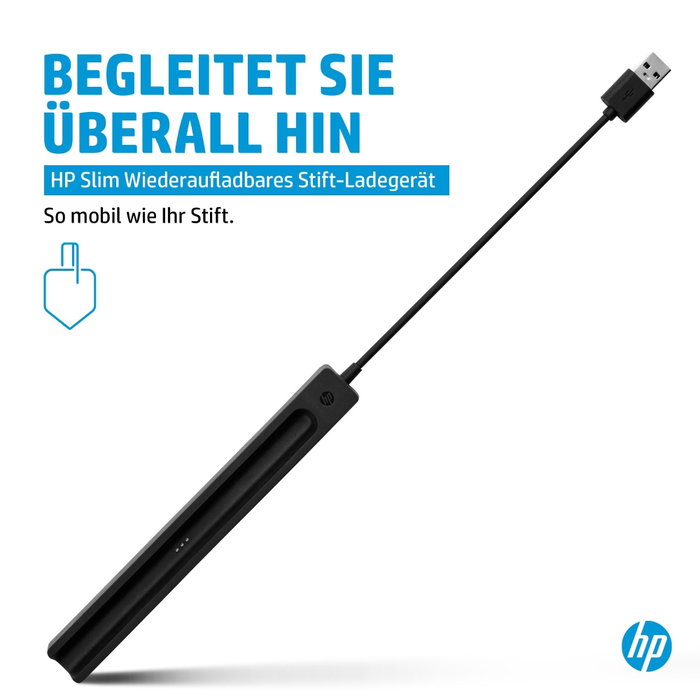 HP Station de charge pour stylet rechargeable ultra-plat Noir