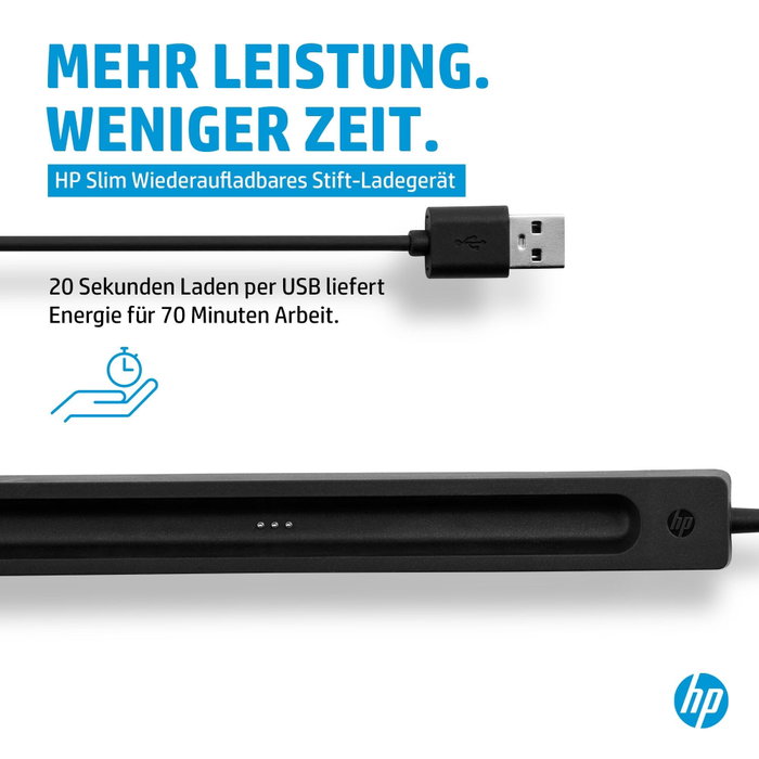 HP Station de charge pour stylet rechargeable ultra-plat Noir