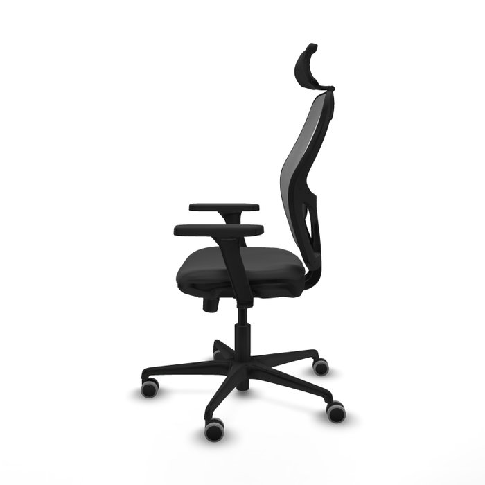 Piqueras y Crespo Chaise de Bureau Jorquera avec Appui-tête et Accoudoirs 3D, Gris foncé
