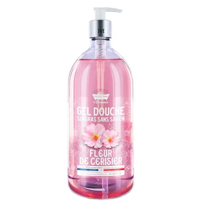 Les Petites Bains de Provence Gel douche Fleur de cerisier 1000 ml Les Petites Bains de Provence Gel douche Fleur de cerisier 1000 ml
