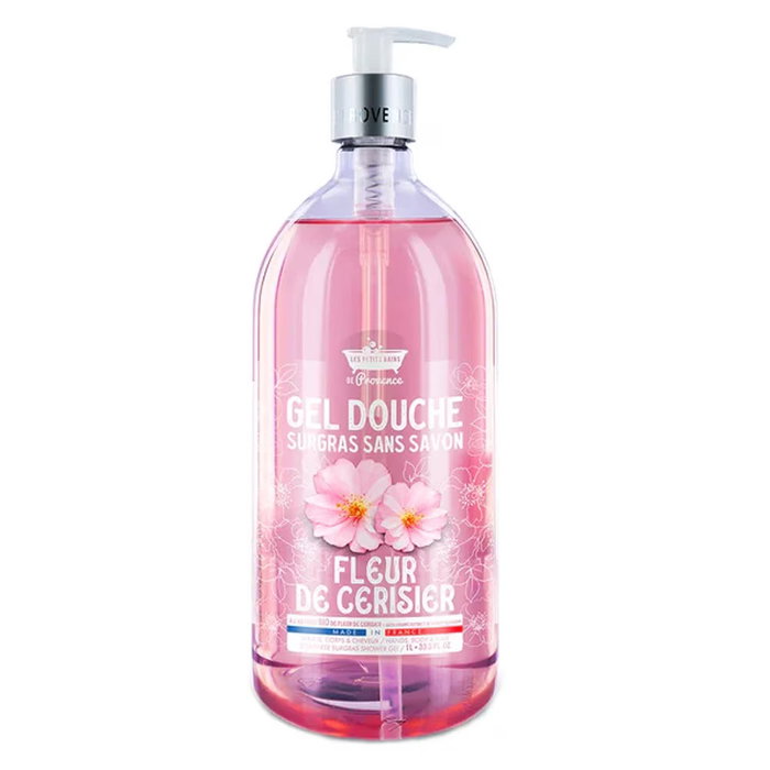 Les Petites Bains de Provence - Gel Douche Cherry Blossom 1000 ml pour Peaux Sensibles - Corps & Bain Les Petites Bains de Provence - Gel Douche Cherry Blossom 1000 ml pour Peaux Sensibles - Corps & Bain