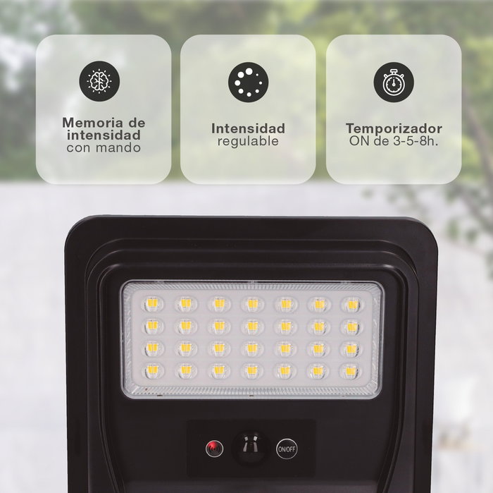 GSC Evolution Farola solar LED Buat avec capteur de mouvement et crépusculaire 5W 4000K IP65 GSC Evolution Farola solar LED Buat avec capteur de mouvement et crépusculaire 5W 4000K IP65