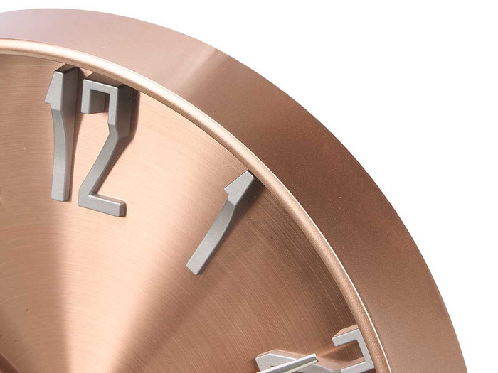 GIFTDECOR Horloge murale Cuivre et Aluminium 30cm GIFTDECOR Horloge murale Cuivre et Aluminium 30cm