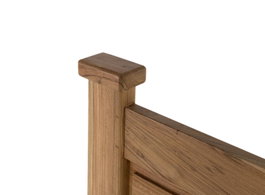 GINER Y COLOMER Tête de lit en bois de teck massif 183 cm