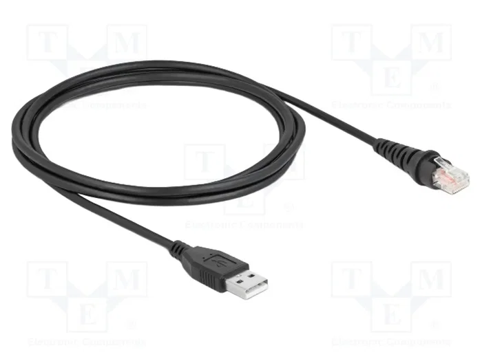DELOCK Câble USB 2.0 vers RJ50, 2m, noir DELOCK Câble USB 2.0 vers RJ50, 2m, noir