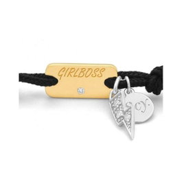 Secrecy Pulsera GIRL BOSS en argent sterling 925 recyclé et plaqué or 18K