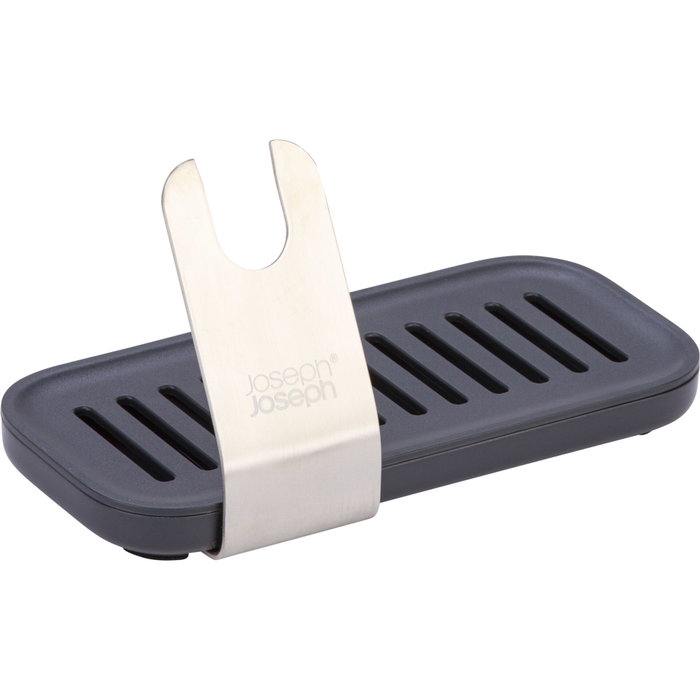 Joseph Joseph SinkTech Ensemble Brosse à Vaisselle et Éponge avec Support en Acier Inoxydable
