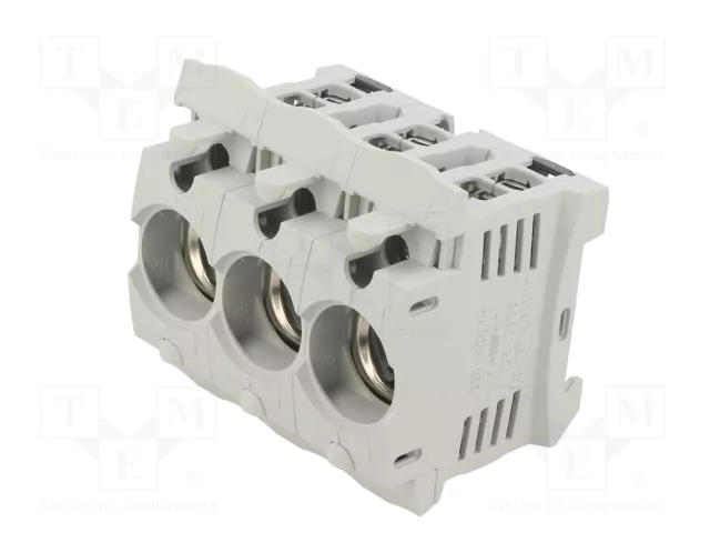 MERSEN Socle D02 pour rail DIN 63A 3 pôles