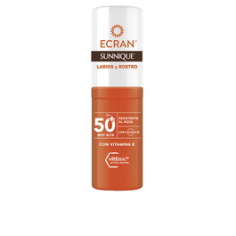 Écran Baume Solaire Visage et Lèvres SPF50+ avec Vitamine E, Non Comédogène, 8 ml