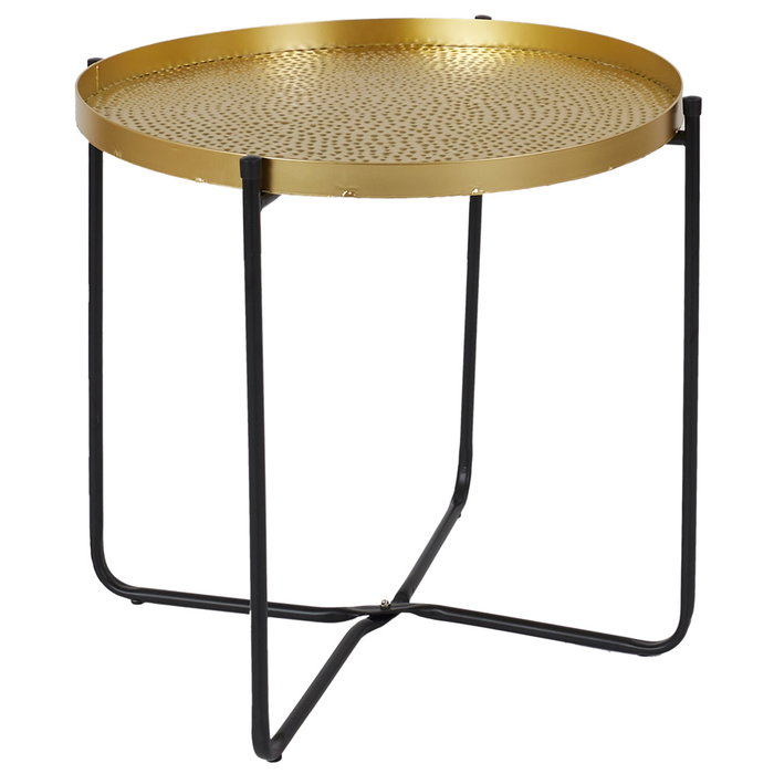 Home Deco Factory Table auxiliaire en métal Mirage d.50 cm Home Deco Factory Table auxiliaire en métal Mirage d.50 cm