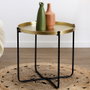 Home Deco Factory Table auxiliaire en métal Mirage d.50 cm