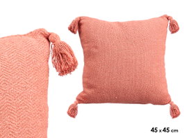GIFTDECOR Lot de 8 Coussins à Pompons Teja 45x45cm