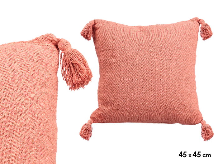 Giftdecor Coussin Pompon Teja 45x45 cm avec Housse en Coton et Rembourrage Polyester (Set de 8) Giftdecor Coussin Pompon Teja 45x45 cm avec Housse en Coton et Rembourrage Polyester (Set de 8)