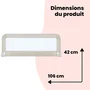 Safety 1St Barrière de lit enfant pliable en maille