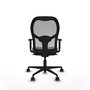 Chaise de Bureau Piqueras y Crespo 1D036N0 Gris Vert pétrole