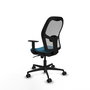 Chaise de Bureau Piqueras y Crespo 1D036N0 Gris Vert pétrole