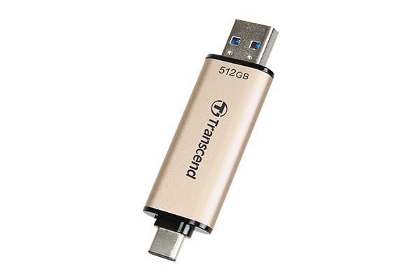 Transcend JetFlash 930C Clé USB 512GB Dual USB Type-A/Type-C USB 3.2 Gen 1 - 420MB/s Read, 400MB/s Write