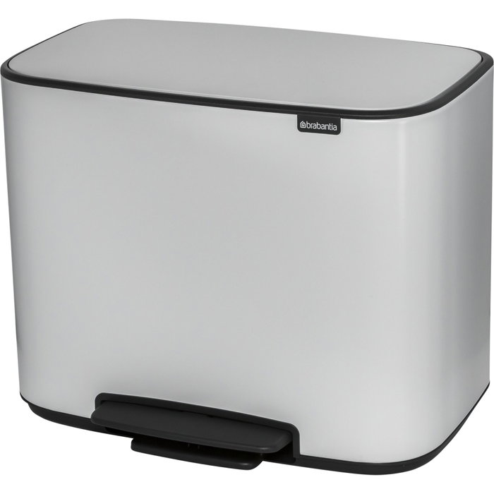 Brabantia Bo Poubelle à pédale blanche, 3 x 11 L Brabantia Bo Poubelle à pédale blanche, 3 x 11 L