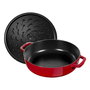 Staub Casserole ronde Chistera 28 cm rouge cerise, Référence 40511-474-0 (405114740)