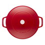 Staub Casserole ronde Chistera 28 cm rouge cerise, Référence 40511-474-0 (405114740)