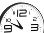 GIFTDECOR Horloge ronde 30 cm à grands chiffres