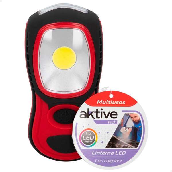 Aktive Tech Lampe Torche LED Magnétique Avec Accrocheur - Modèles Assortis - Fonctionne avec Piles AAA Aktive Tech Lampe Torche LED Magnétique Avec Accrocheur - Modèles Assortis - Fonctionne avec Piles AAA