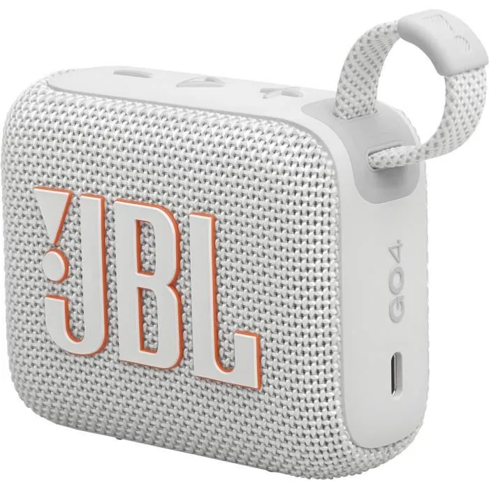 Haut-parleurs bluetooth portables JBL GO 4 Blanc Gris