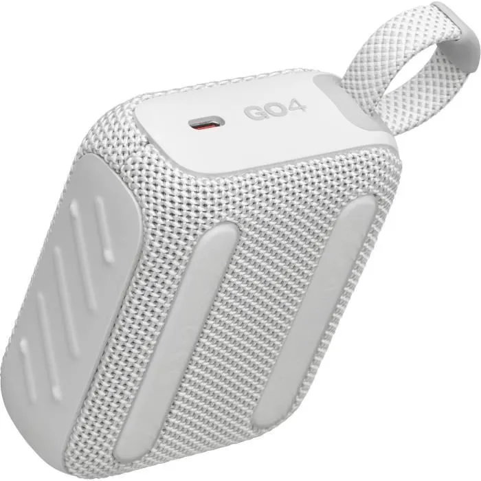 Haut-parleurs bluetooth portables JBL GO 4 Blanc Gris