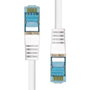ProXtend Câble Ethernet CAT6A S/FTP CU LSZH Blanc 7 mètres, Blindé, 26 AWG, 50µ Or, Compatible PoE+