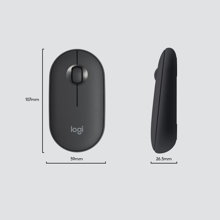 Logitech MK470 Combo Clavier et Souris Sans Fil Silencieux et Fin - Profil Slim pour Windows - Clavier AZERTY Français
